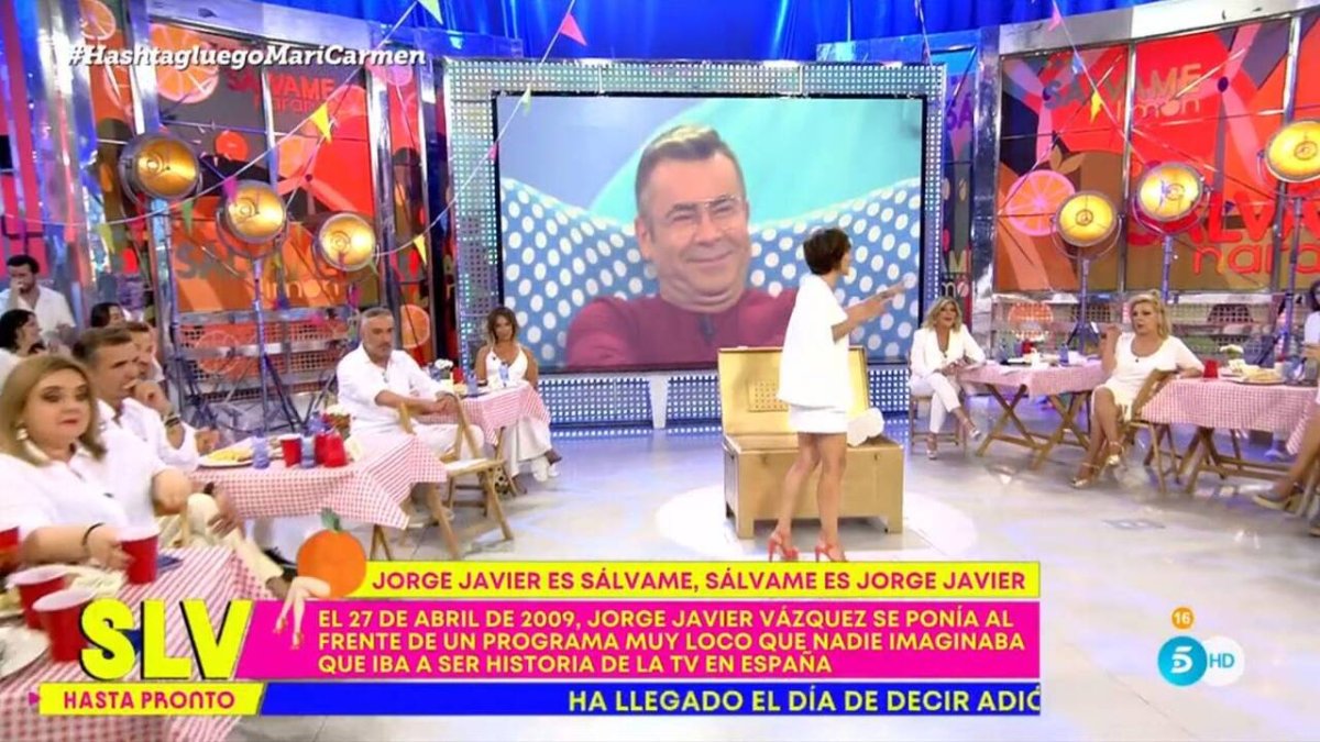 Jorge Javier Vázquez no estuvo presente pero presidió el plató del último Sálvame igualmente.
