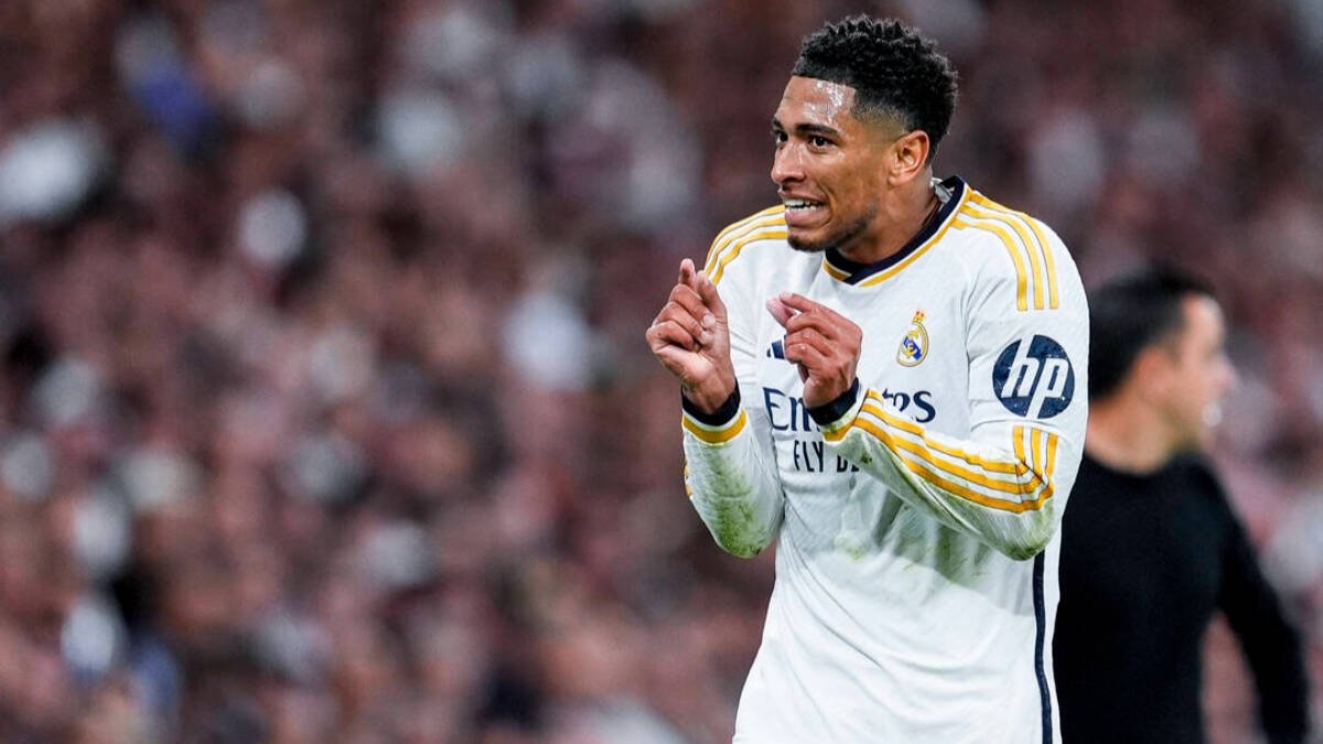 Jude Bellingham, durante un partido del Real Madrid.