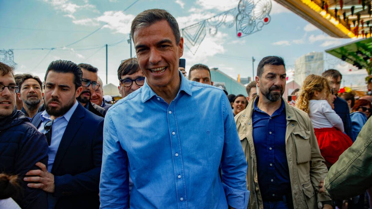 Pedro Sánchez, en la Feria de Abril de Barcelona