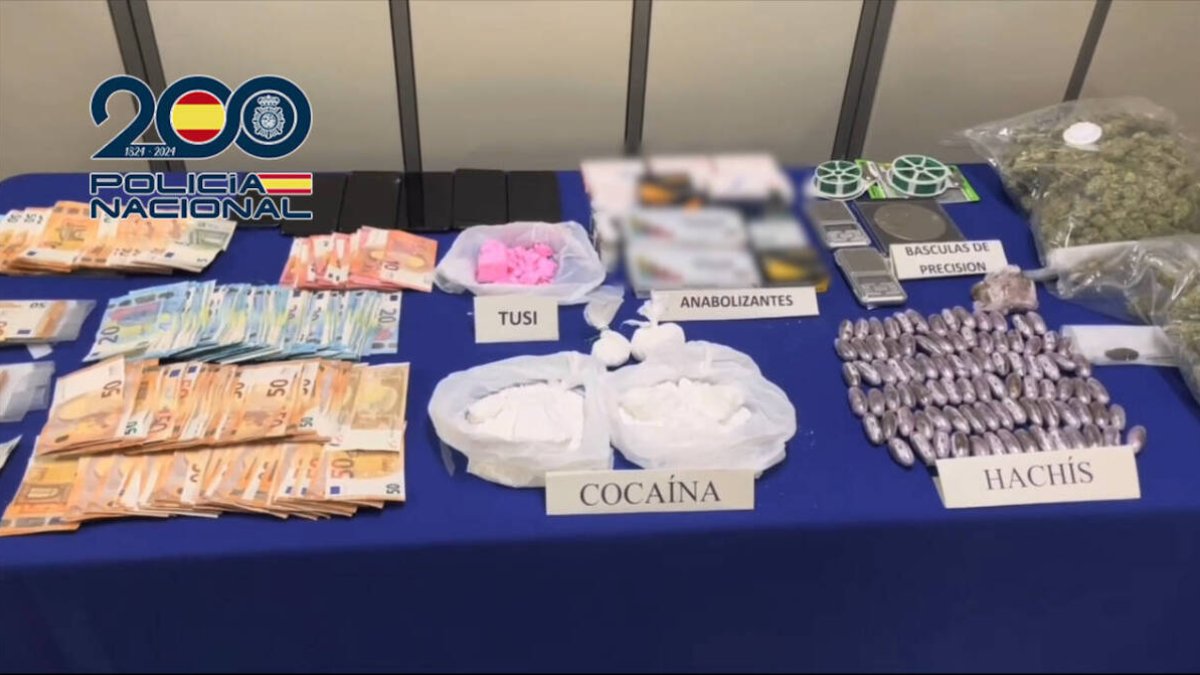 Droga intervenida por la Policía