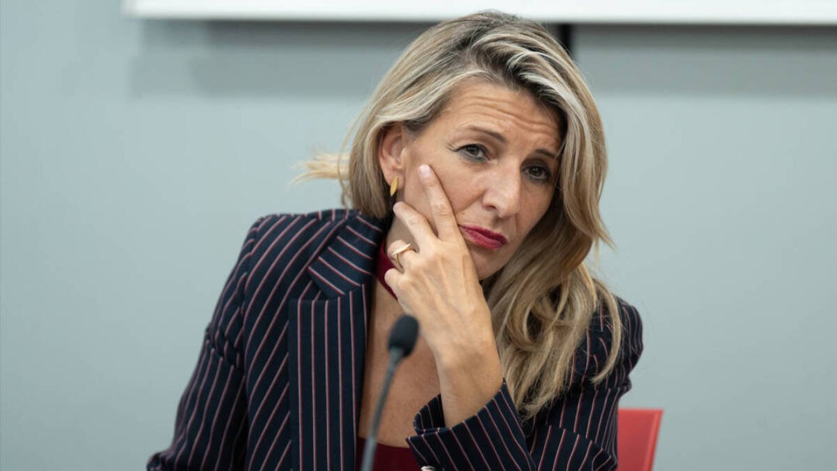 Yolanda Díaz pensativa