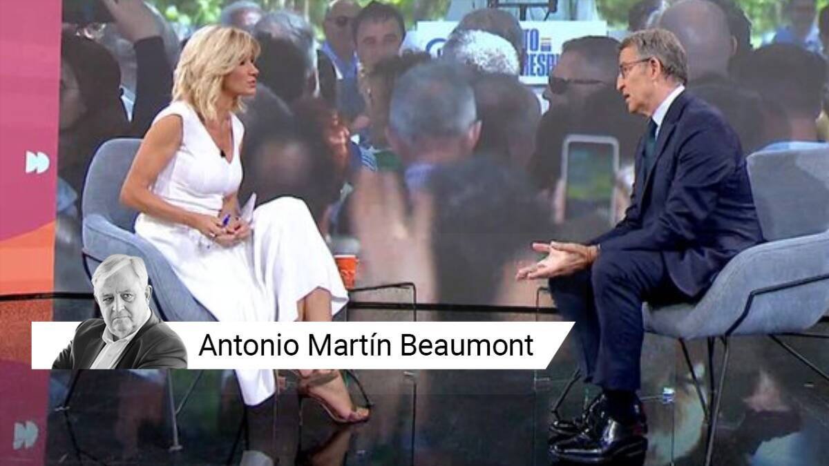 Susanna Griso entrevista a Alberto Núñez Feijóo en 'Espejo Público' (FOTO: Antena 3)