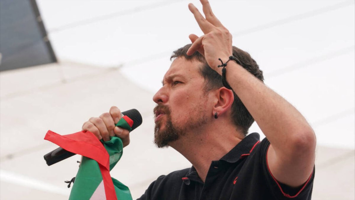 Pablo Iglesias, cofundador de Podemos, en Málaga.