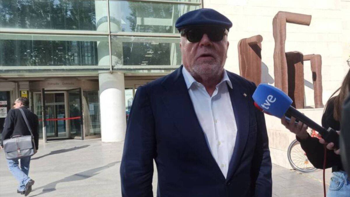 El excomisario Villarejo en la Ciudad de la Justicia de Valencia.