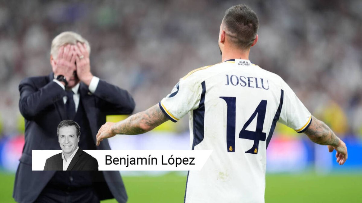 Ancelotti y Joselu celebran el pase a la final de la Champions tras la remontada ante el Bayern