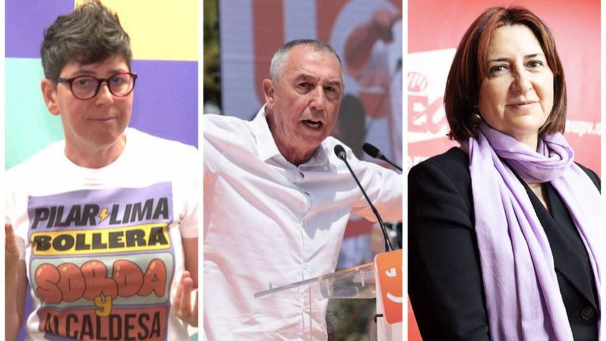 Pilar Lima, Joan Baldoví y Rosa Pérez Garijo