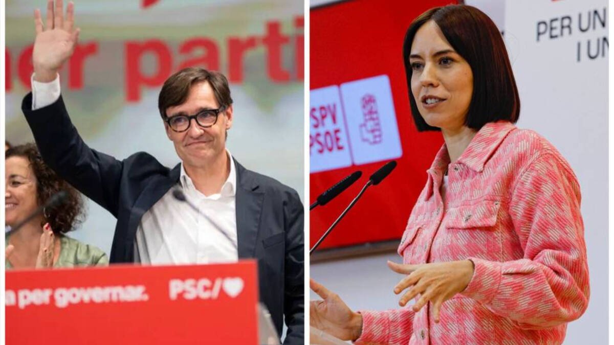 Salvador Illa y Diana Morant