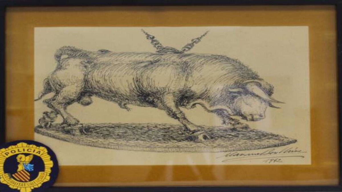 Pintura falsa confiscada