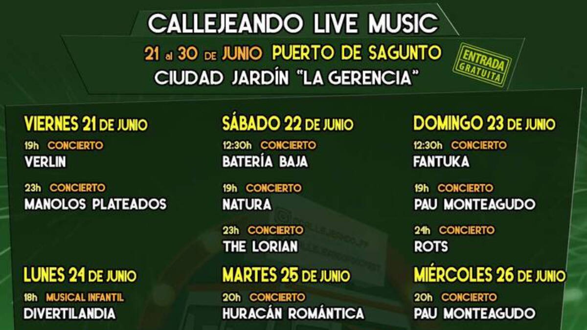 Agenda de actividades de Callejeando Food Fest