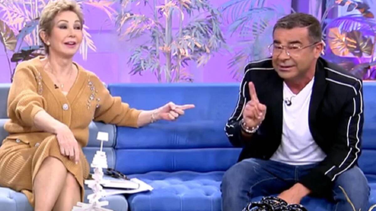 Ana Rosa Quintana y Jorge Javier Vázquez, en su último encuentro en plató.