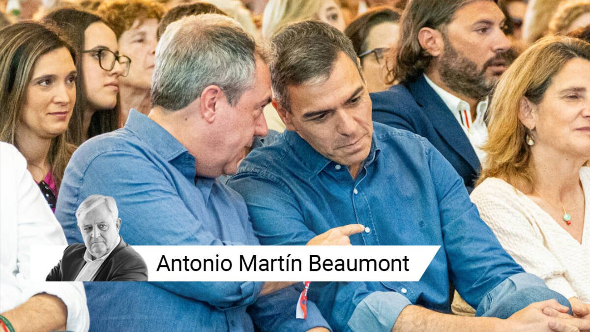 Juan Espadas y Pedro Sánchez, ayer en Sevilla