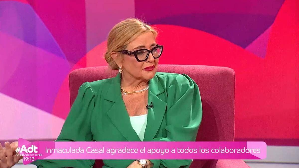 Inmaculada Casal, presentadora de Canal Sur.