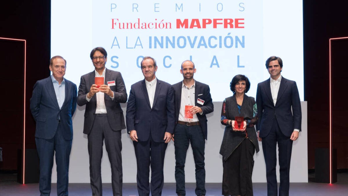 Los ganadores de la séptima edición de los premios a la Innovación Social de Mapfre.