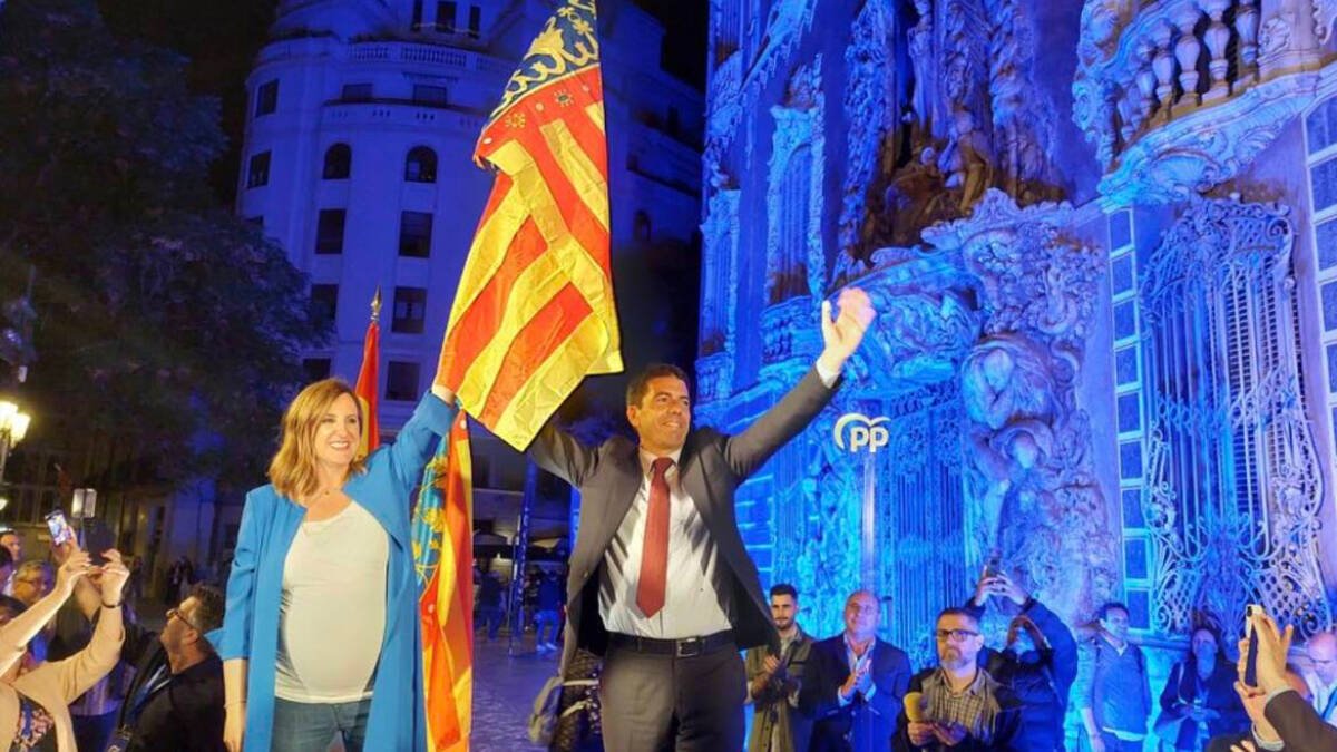 Carlos Mazón con Catalá la noche del 28 de mayo de 2023