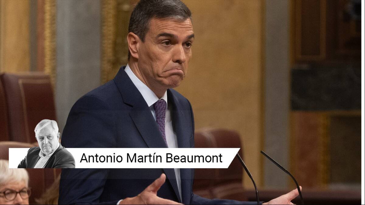 El presidente del Gobierno y líder del PSOE, Pedro Sánchez, durante una de sus intervenciones en el Congreso.