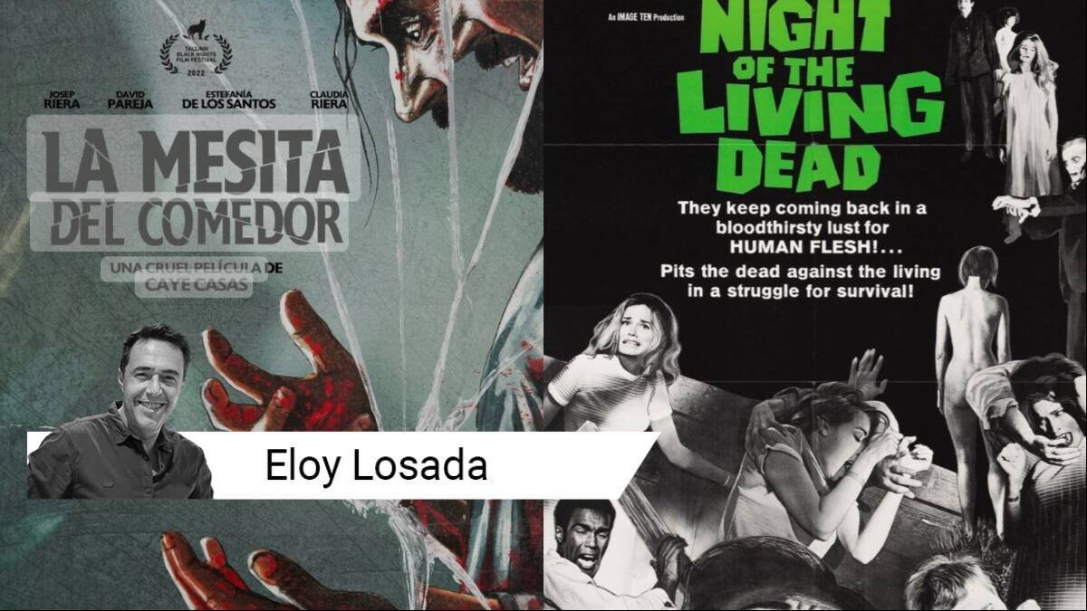 Carteles de 'La mesita del comedor' y 'La noche de los muertos vivientes'.