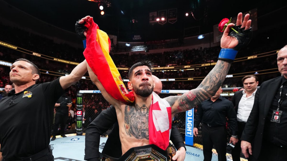 Ilia Topuria, tras convertirse en el primer campeón español de la UFC