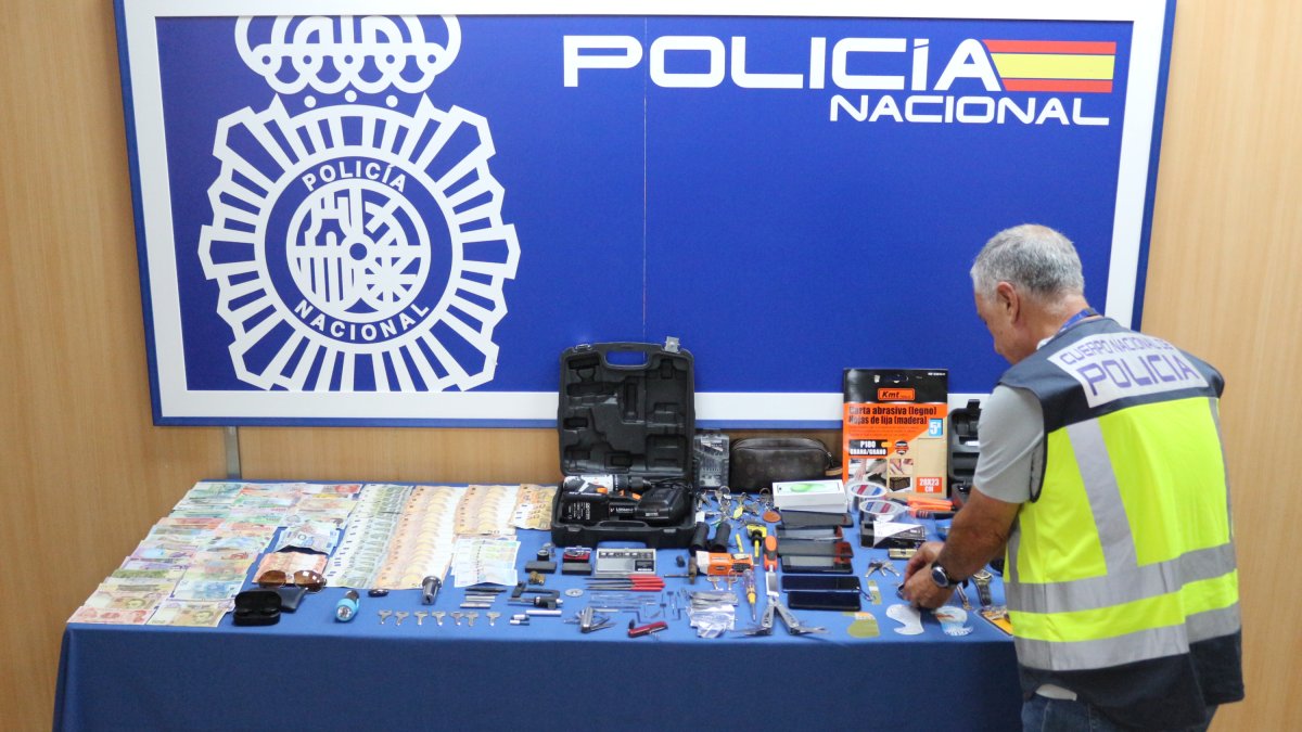 Elementos requisados por la Policía Nacional