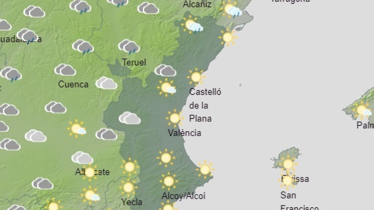 Predicción del tiempo para este sábado 29 de junio en la Comunitat Valenciana - 29/6/2024