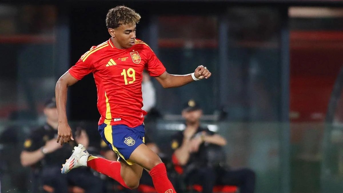 Lamine Yamal durante la Eurocopa.