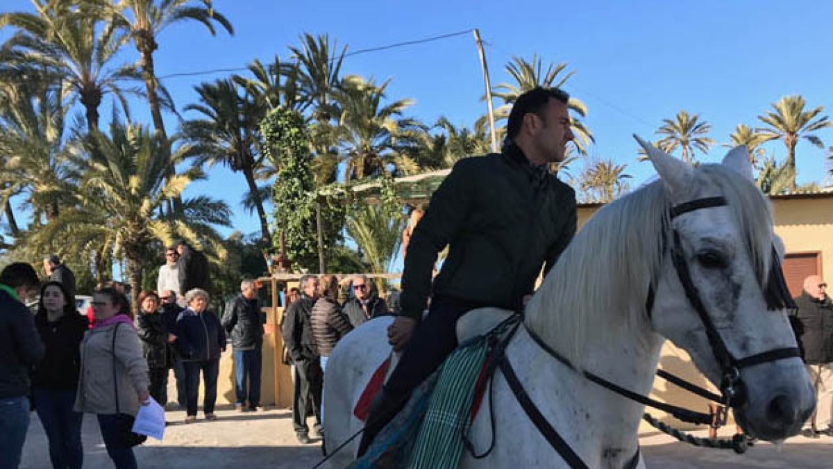 Ensayo para la celebración de la Venida de la Virgen.