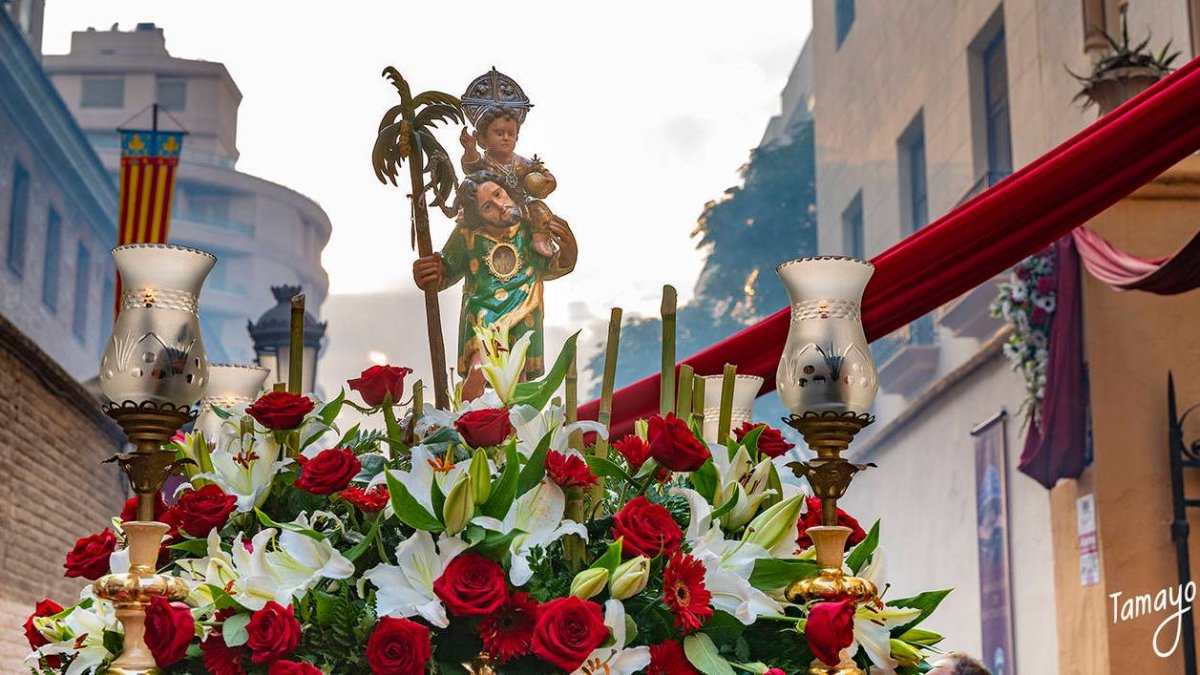 San Cristóbal en la calle Alboraya
