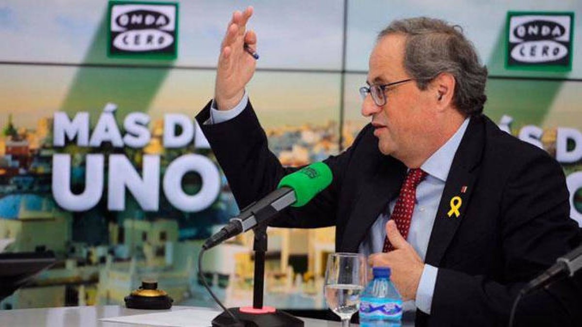Alsina acorrala a Quim Torra en Onda Cero y deja boquiabierto a Pérez Reverte