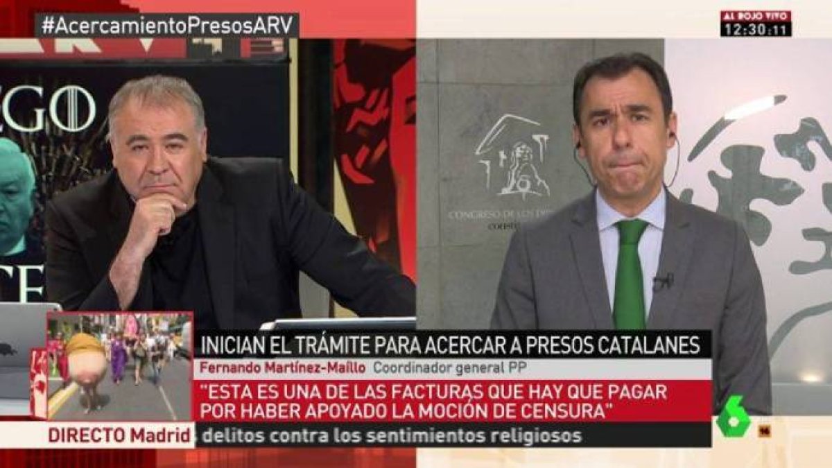 Maíllo, en una reciente entrevista en La Sexta