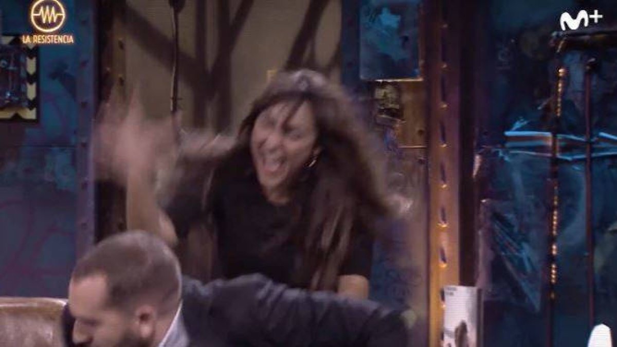 Candela Peña siguió la broma en