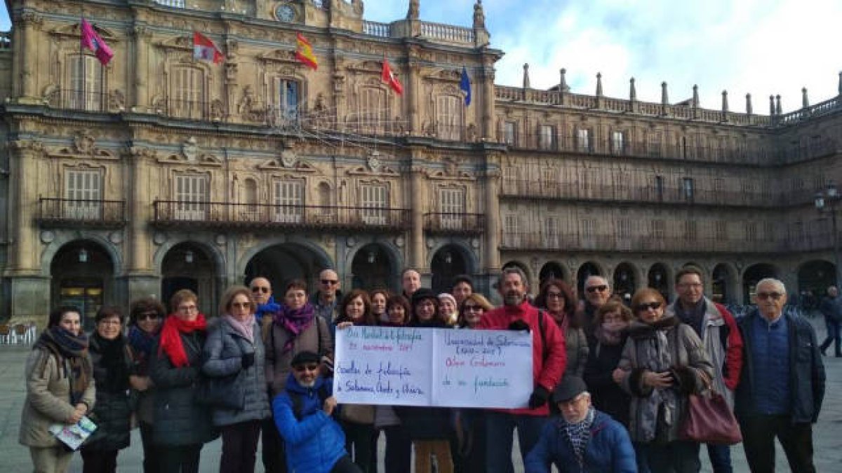 Alumnos de Cheste celebran el 'Día Mundial de la Filosofía' en Salamanca