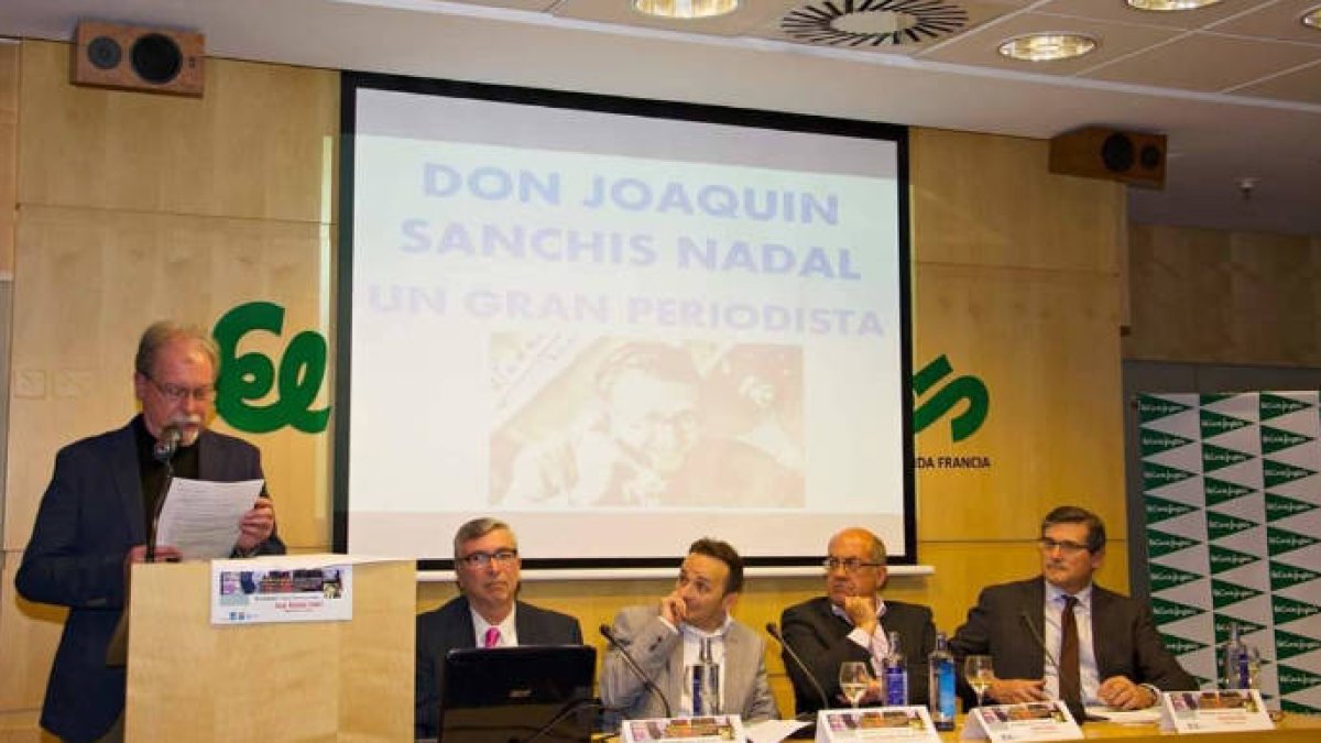 Presentación del premio Periodista Joaquín Sanchis Nadal