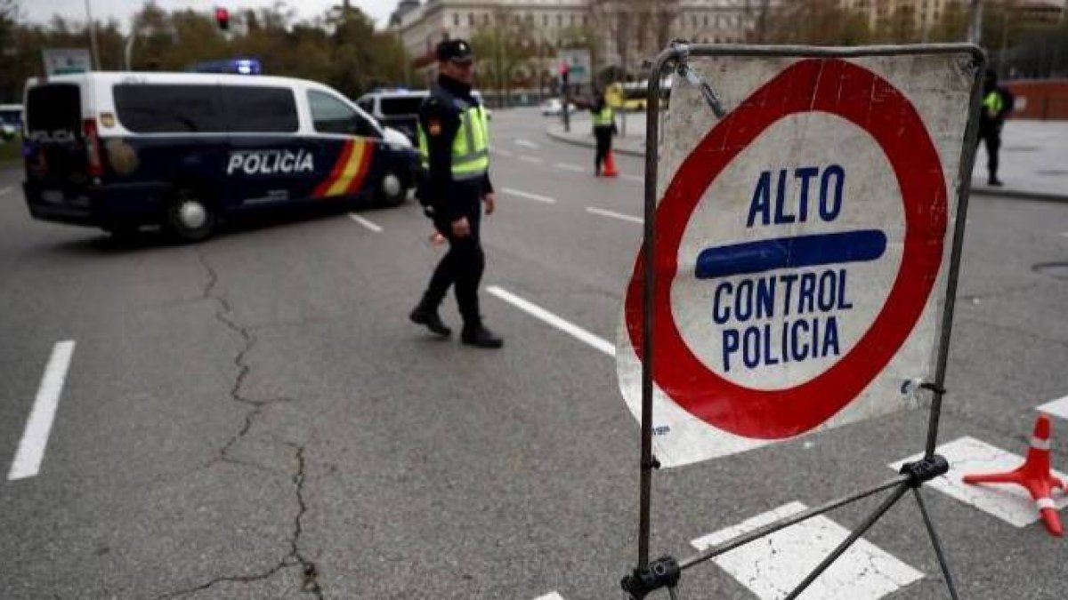 Control de la Policía Nacional.