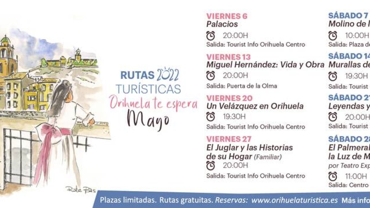Turismo presenta las rutas turísticas de mayo y nuevas experiencias para junio