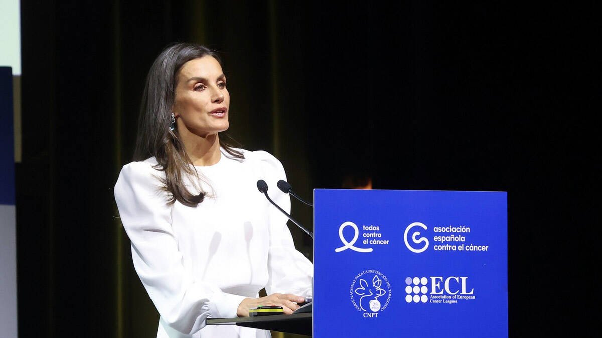Reina Letizia en la European Conference on Tobacco or Health.