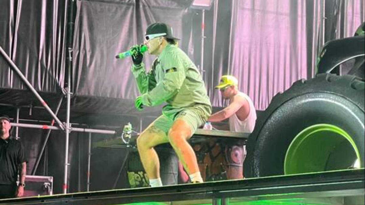 Feid triunfa en Valencia con un concierto multitudinario teñido de verde