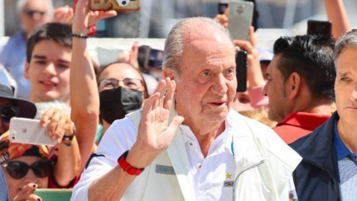 El Rey Emérito, este viernes.