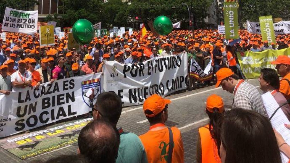 El mundo rural se manifiesta en Valencia