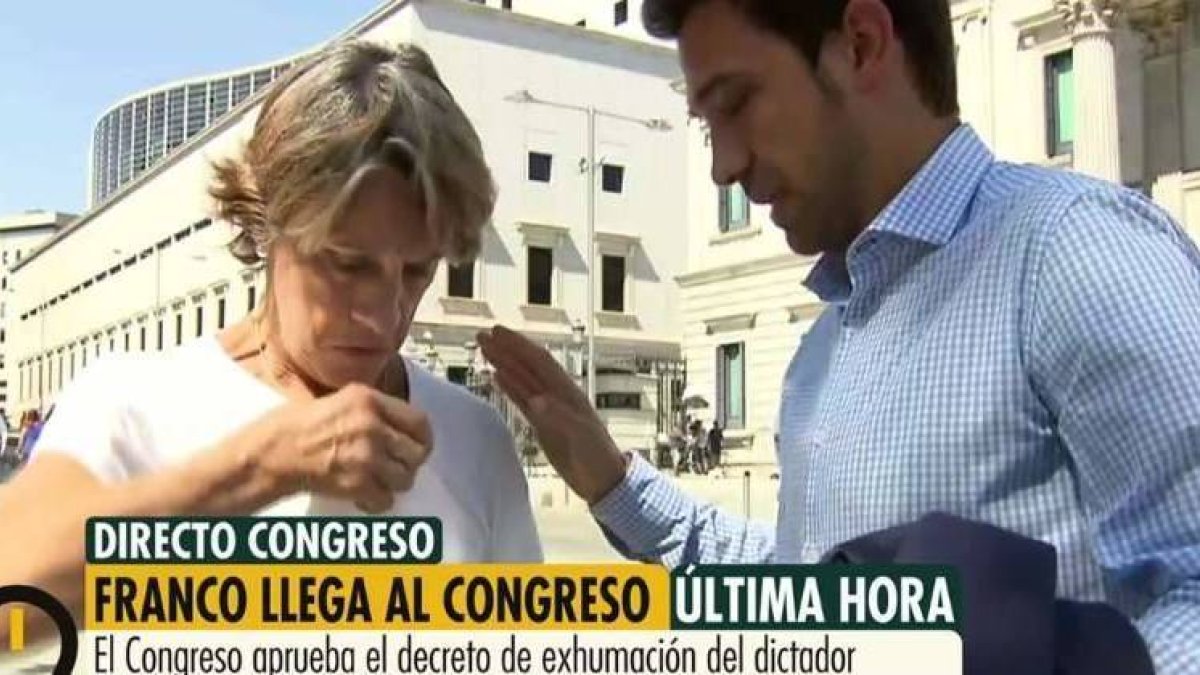 Pilar Gutiérrez, todo un personaje televisivo por su defensa del franquismo.