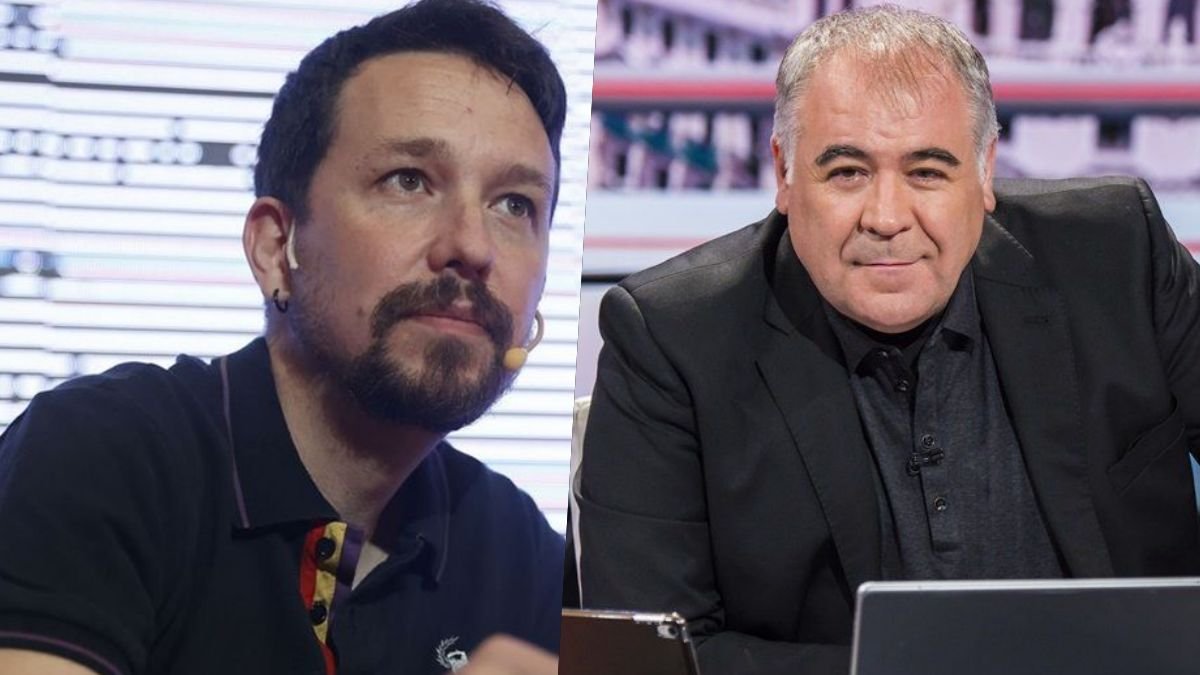 Pablo Iglesias y Antonio García Ferreras.
