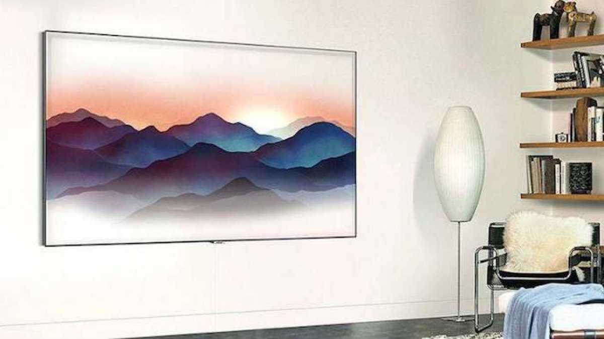 Samsung presenta una televisión que se mimetiza con tu salón