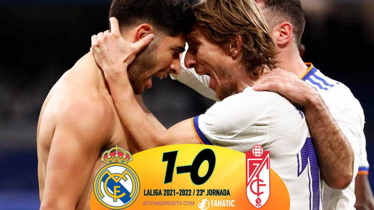 Real Madrid 1-0 Granada: Asensio despendola al Madrid