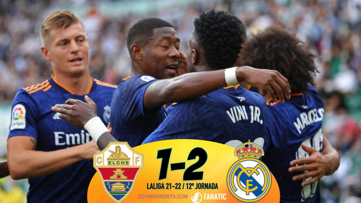 Elche 1 – 2 Real Madrid: Vinícius es más grande que Pulgarcito