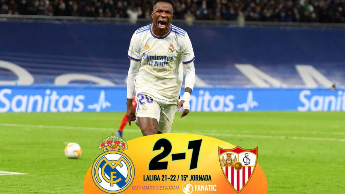Real Madrid 2 – 1 Sevilla: Vinicius Superstar