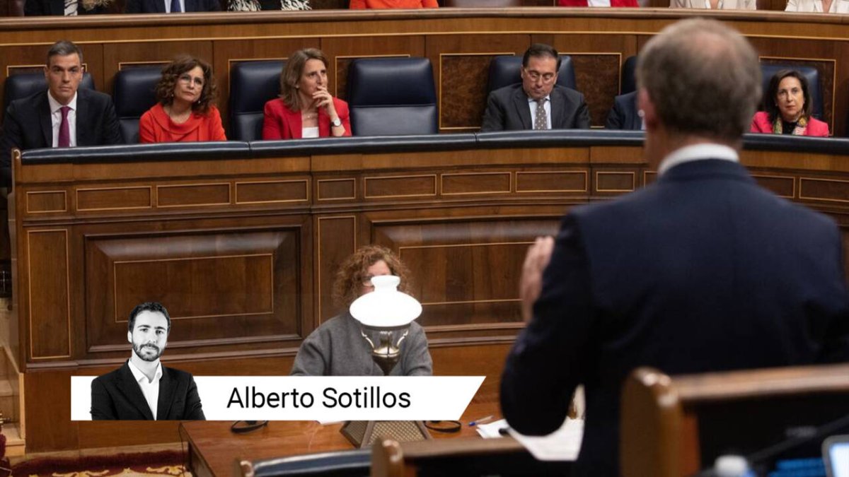 Núñez Feijóo y Pedro Sánchez en el Congreso