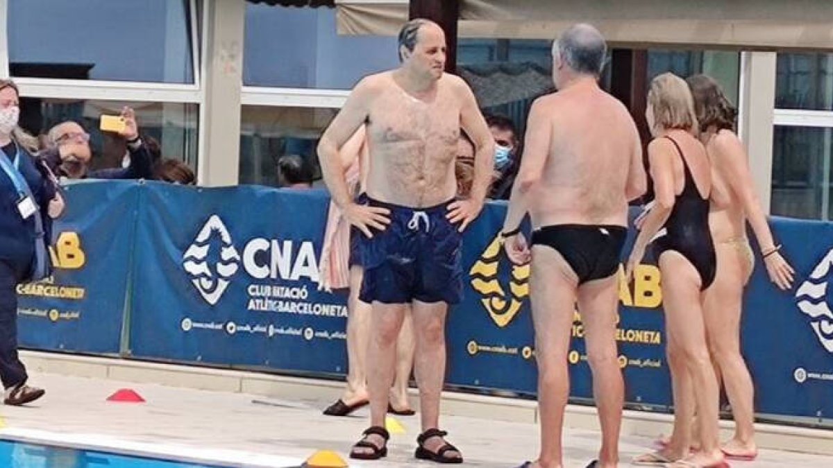 Torra, durante un acto benéfico contra la esclerosis múltiple, este domingo.