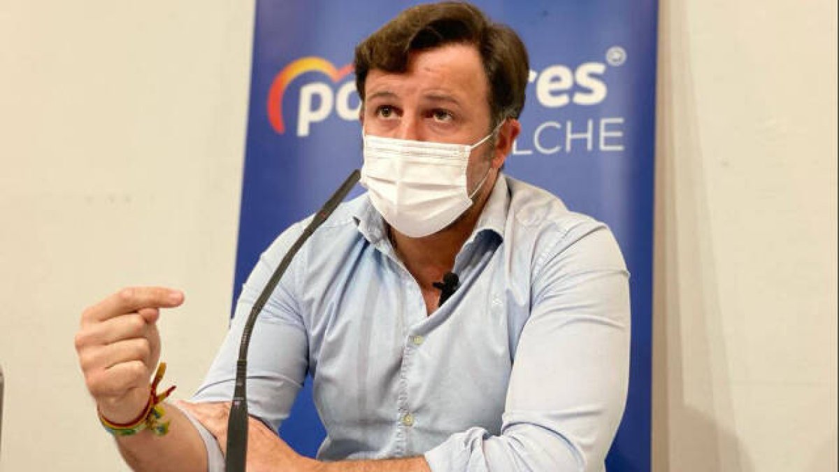 Pablo Ruz, portavoz del Grupo Municipal del Partido Popular de Elche