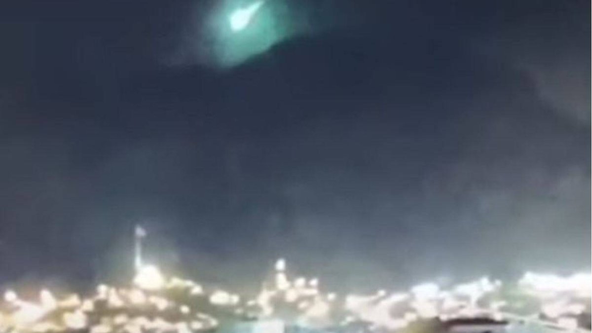 Meteorito sobre el cielo de Turquía