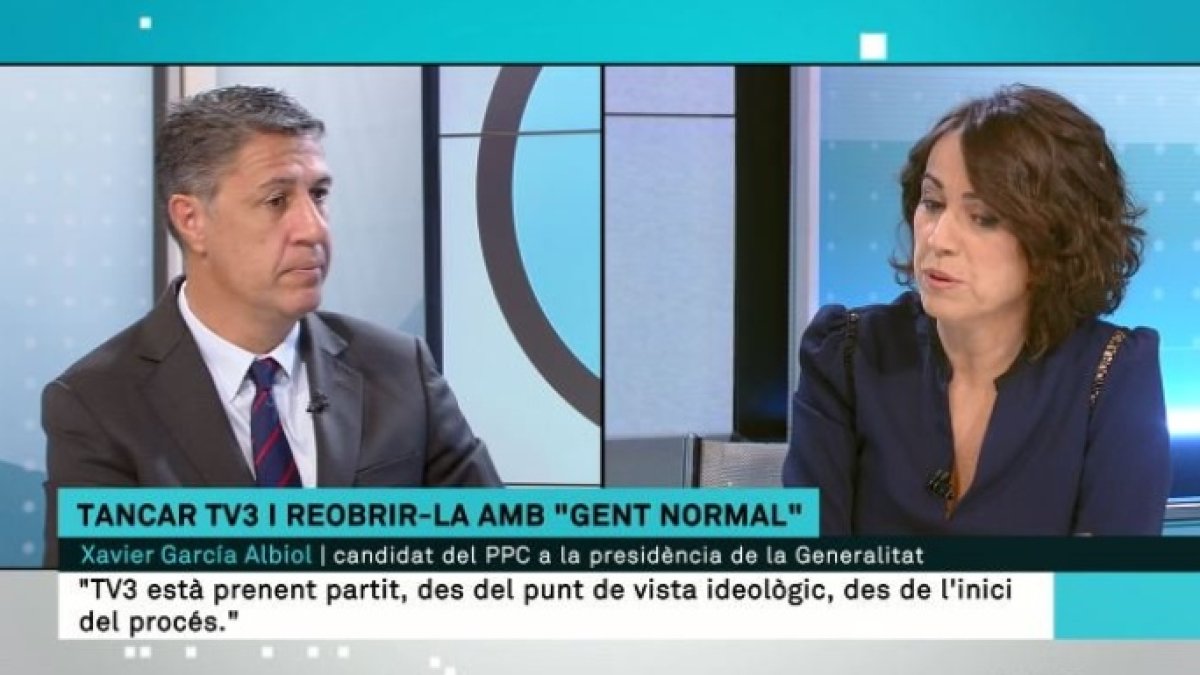 Xabier García-Albiol, este lunes en TV3