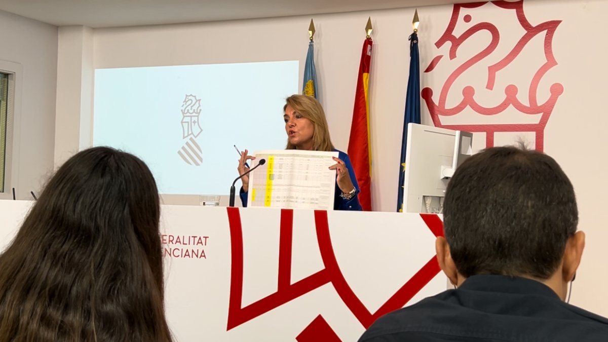 La vicepresidenta Susana Camarero en la rueda de prensa previa a la Conferencia Sectorial de Infancia