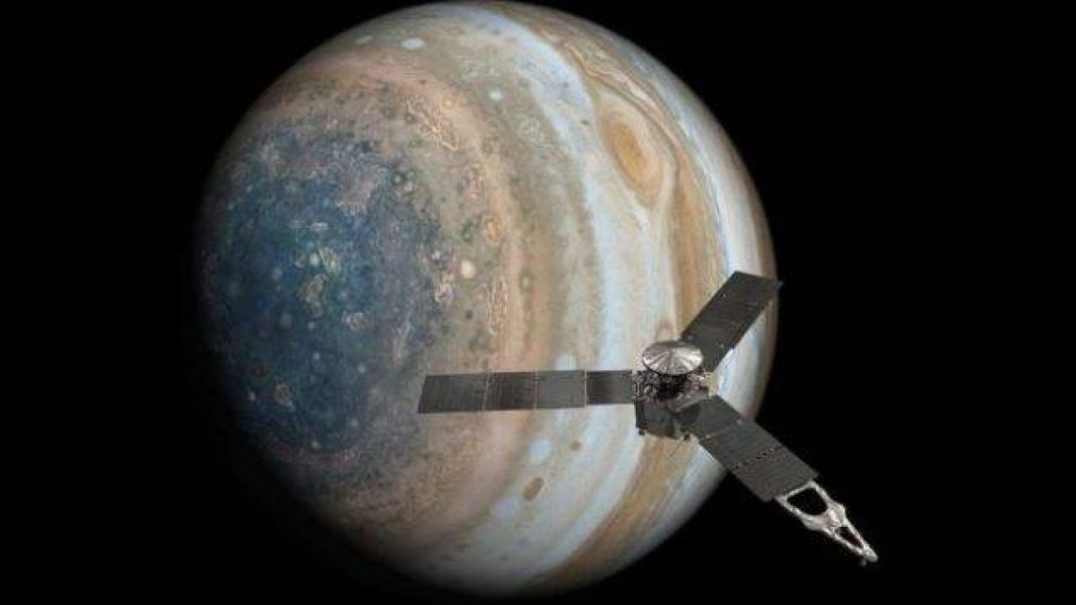 La gloriosa foto de la NASA muestra “bandas finas”corriendo a través de Júpiter